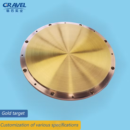 High Purity Gold Sputtering Target Material Custom Processing